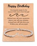 Lanqueen Birthday Gifts for Women Wave Bracelet for Women Happy Birthday Gifts Ideas for Her