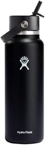 Hydro Flask Wide Flex Straw Cap Black 40 Oz