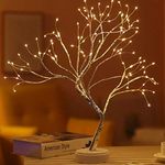 Yiliaw 20" Tabletop Bonsai Tree Light 108 LED Warm White Fairy Light Spirit Tree, DIY Artificial Twinkling Tree Lamp for Bedroom Desktop Festivals Room Decor, USB or Battery Powered Lights