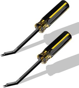 2PCS Staple Remover,Heavy Duty Upholstery Staple removers Puller Removal Tool for Hardwood, Furniture,Construction,Carpet Padding & Window Frames