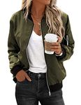 Zeagoo Women Jacket Lightweight Jacket Casual Bomber Jacket Fall Jacket Zip Up Coat