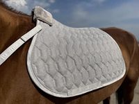 Ride Now Horse Saddle Pad Saddle Cloth Glitter MESH Dressage Saddle Pad Full/Pony All Purpose Saddle Pad Full/Pony (All Purpose Pony, Silver)