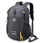 SKYSPER Small Daypack 20L Hiking Backpack Lightweight Travel Day Pack with Waist Strap for Women Men(Black)