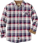 Legendary Whitetails Men's Big & Tall Buck Camp Flannel Shirt, Americana Plaid, XX-Large Tall