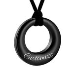 Hearbeingt Cremation Jewelry Urn Necklace for Ashes for Women Men, Circle of Life Eternity Memorial Pendant Ash Jewelry(Customize)