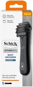 Schick - Styling Mate Body Groomer | Electric Trimmer | Multi-Angle Pivoting Head | Safe, Full Body Grooming | Travel-Size | Waterproof |