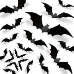 Halloween 3D Bats Wall Decor - 70 P