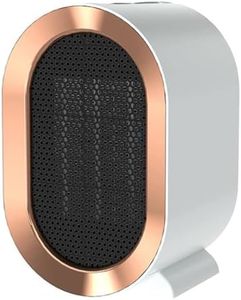 1200W Ceramic Plug in Fan Heater, Portable Electric Heaters with 2 Heat Modes, Overheating & Tip-Over Protection, Energy Saving, Small Smart Space Heaters for Bathroom, Bedroom, Living Room (white1)