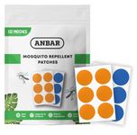 Anbar Mosquito Repellent Patches for Kids and Adults, 132 Patch Set, Small Waterproof Stickers to Repel Bugs and Insects, Deet Free Natural, 24-Hour Protection, Skin Safe