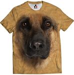 STAND OUT Men's & Women's Regular Fit T-Shirt (German Shepherd_Beige_XXX-Large)