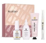 Bluesky Hand and Nail Care Kit For Damaged Nails, Cuticle Oil Pen, Cuticle Remover, Hand Cream, Nail Growth Booster, 4 Piece Gift Set for Strong Nails and Nurished Hands