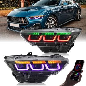 Headlights for Ford Mustang 2024-2025 Upgrade Options (Color Control)