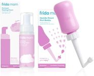 Frida Mom Upside Down Peri Bottle + Perineal Medicated Witch Hazel Healing Foam for Postpartum Care, Perineal Recovery and Cleansing After Birth