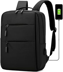 Mixroom - Zaino Porta PC Uomo Laptop Borsa per PC Portatile Custodia Computer Notebook 15" Con Porta USB Nero Z1