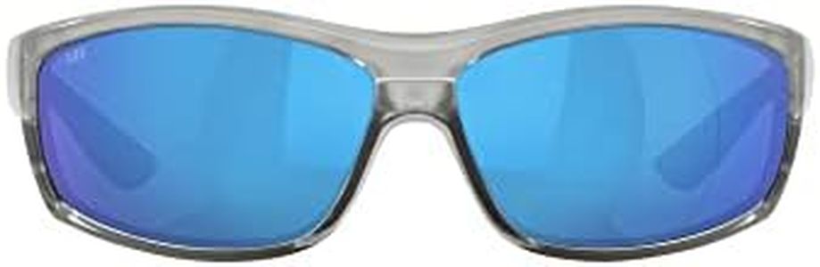 Costa Del Mar Men's Saltbreak Sunglasses, Silver/Grey Blue Mirrored Polarized-580g, 65 mm