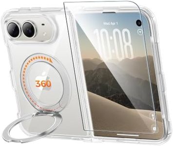 FNTCASE for Phone Ultra/Phone fold Case with 360 Spin Magnetic Stand Clear