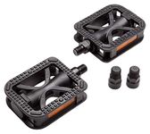 Schwinn Universal Composite Bike Pedals, Fits Most Adult Bikes for Men and Women, with 1/2-inch and 9/16-inch adaptors, Universal Fit Bike Pedal Replacement