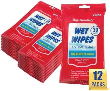 WipeEssentials Hand Sanitizer Wipes, Hand Wipes for Adults and Kids - 360 wipes - 12 Packs of 30ct Hand Sanitizing Wipes, Travel Essentials