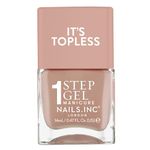 Nails Inc It's Topless Gel-Like Nail Polish, 4-in-1 Base Coat, Treatment, Colour & Top Coat, Long Lasting, Strong, Chip Free Nails, Glossy Salon Quality Manicure, Air Dry Nail Polish, Madison, 14 ML