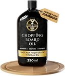 Deer & Oak Premium Chopping Board Oil 100% Food Grade Mineral Oil, Cutting Chopping Boards Oil, Butchers Block Oil, Food Safe Wood Oil, Slate Oil - 250ml