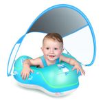 LAYCOL Baby Swimming Float with UPF50+ Sun Canopy Baby Floats for Pool No Flip Overbaby Pool for Baby Age of 3-36 Months