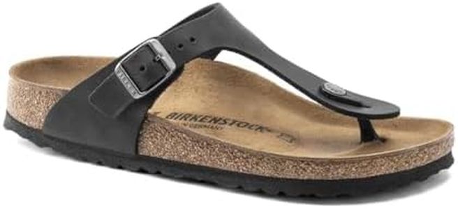 Birkenstock Unisex Gizeh Flip-Flops, Schwarz, 37 EU