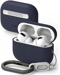 Ringke Silicone Case Compatible with AirPods Pro 2nd Generation, Anti-Scratch Shockproof Rugged Protective Case for AirPods Pro 2 - Midnight Blue