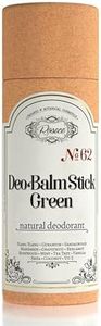 ROSECE- - Natural Deodorant-Vegan Deo Balm Stick - Aluminum and Baking Soda free - Only essential oils - Zero Waste - (60ml/2 fl oz, Green-Minty/Light Woody)