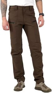 Ellobird Mens Flex Cargo Hiking Pants, Work Outdoor, Water Repellent 4-Way Stretch Lightweight, Men's Tactical Travel