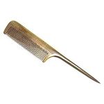 SOLUSTRE Wood Tail Comb No Static Natural Wooden Green Sandalwood Comb Handmade Detangling Fine Tooth Hair Comb With Teasing Tail Handle