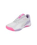 Puma Womens NOVA Smash WN's Silver Mist-White-Vivid Violet Padel-Tennis Shoe - 4 UK (10778801)