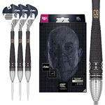 Target Darts Phil Taylor Power 9-Five Gen 9 26G 95% Tungsten Swiss Point Steel Tip Darts Set, Black and Silver (9FIVEGEN9STEEL)