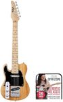 LyxPro 30” Electric Guitar Left Hand TL Series, Full-Size Paulownia Wood Body, 3-Ply Pickguard, C-Shape Neck, Ashtray Bridge, Quality Gear Tuners, 3-Way Switch & Volume/Tone Controls, 2 Picks, Natural