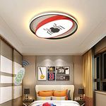 LED Ceiling Lamp Dimmable Warm White/Neutral White/Cold White Light Ceiling Light Nursery Bedroom Living Room Wall Lamp Girl Boy Superhero spiderman Lamp Round chandelier Ceiling Luminaire,40cm