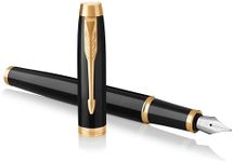 PARKER IM Fountain Pen, Black Lacqu