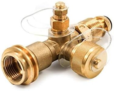 Camco 59113 Propane Brass Tee with 4 Port