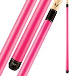 Viking Valhalla 100 Series No Wrap 2 Piece 58” Pool Cue Stick VA106 (18oz, Pink)