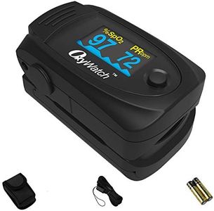 Choicemmed MD300C63 Dual Color OLED Finger Tip Pulse Oximeter For Pulse, Blood Oxygen SPO2 and PR Measurement, Unbreakable and Shock Proof Design (Black)