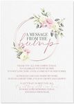 Pink Floral Baby Shower Table Sign 