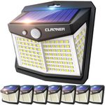 Claoner Solar Lights Outdoor, [128 LED/8 Packs] Solar Motion Lights 3 Working Modes Solar Wall Lights with 270Ã‚°Wide Angle Wireless IP65 Waterproof Motion Sensor Security Lights for Yard Garage Deck