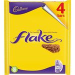 Cadbury Flake Chocolate Bar, 4 x 25.5g