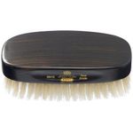 Kent Military Brush, Rectangular, White Bristles, Ebonywood, 1 Count