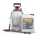 Roxil 100 Cleaner (1 x 5L & Sprayer) for Wood & Patio 5 Litre and Sprayer Kit - Cleans decking, fencing, wooden structures, patios and paving