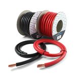 AUTOWIRING Automotive Hi-Flex 345 Amp 50mm² 1/0 AWG Battery/Starter/Inverter/Welding PVC Cable Wire (Red, 1 Metre)