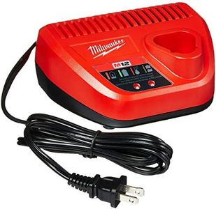 Milwaukee Genuine OEM 48-59-2401 M12 Lithium Ion 12 Volt Battery Charger w/LED Indicating, Red