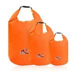 OBEISN 2L+5L+10L Dry Bags Waterproof Set, Lightweight Waterproof Dry Bags, Ultimate Dry Sack, Waterproof Bag, Rucksack Liner, Canoe Sack, Stuff Sacks for Kayaking Rafting Boating Hiking Camping Travel