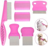 Flea Comb for Cats Dogs, 6 Pack Pet