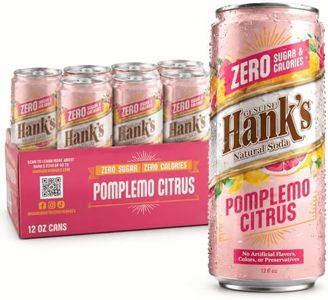 Hank's Soda ZERO Pompelmo Citrus, Sparkling Beverage, 12 Cans, Sugar-Free