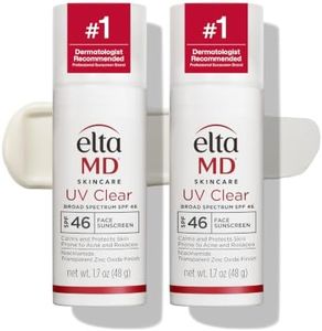 EltaMD UV Clear Untinted Face Sunscreen with Zinc Oxide, SPF 46, 1.7oz 2PK
