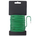 Heavy Duty Garden Plant Twist Tie, Reusable Soft Wire Tie for Gardening, Home, Office (65.6feet, Green)